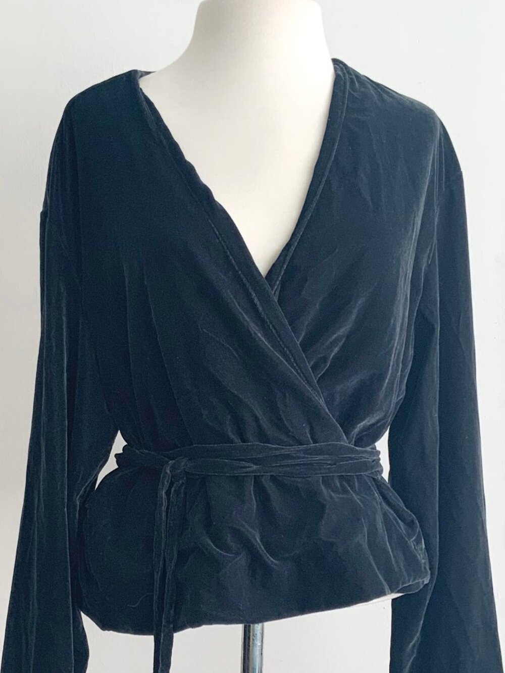 Zara Velvet Wrap Jacket